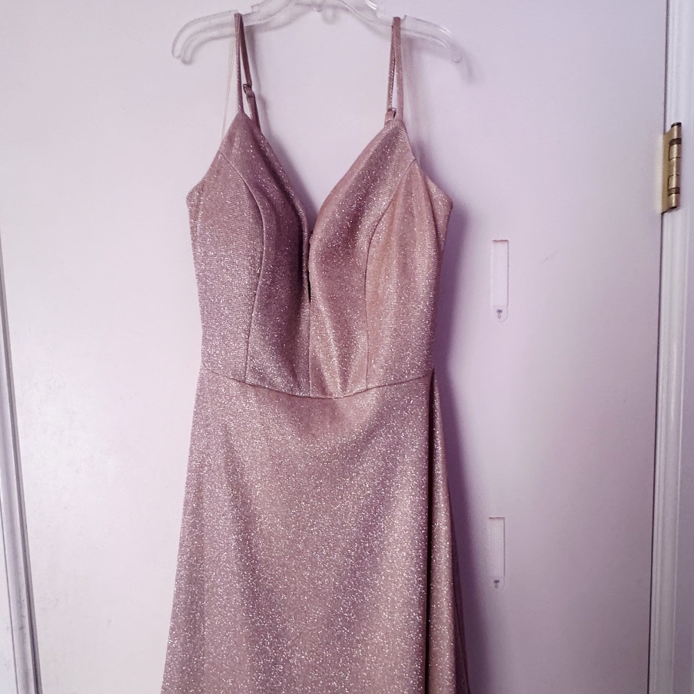 Elegant Sparkling Pink Dress